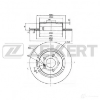 Тормозной диск ZEKKERT Y537 K Mercedes E-Class (C207) 4 Купе 1.8 E 250 CGI (2047) 204 л.с. 2009 – наст. время BS-5785