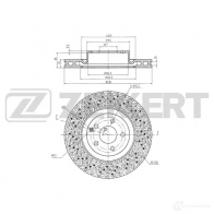 Тормозной диск ZEKKERT 4317203 BS-5774 GZ CQQU