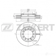 Тормозной диск ZEKKERT BS-5716 Z MXAK 4317147