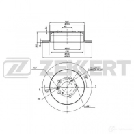 Тормозной диск ZEKKERT 4317137 K1R SP BS-5706