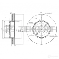 Тормозной диск ZEKKERT 4317132 5EL UZ BS-5701