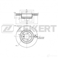 Тормозной диск ZEKKERT 4317121 B CVBEMZ BS-5689