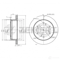 Тормозной диск ZEKKERT BS-5673 VXJVB 2P 4317105
