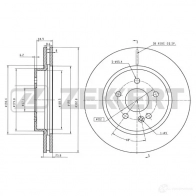 Тормозной диск ZEKKERT Mercedes M-Class (W163) 1 Кроссовер M TLYB BS-5601