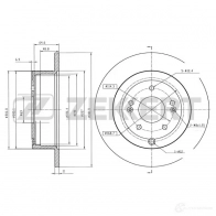 Тормозной диск ZEKKERT Hyundai BWJ 0M BS-5509B