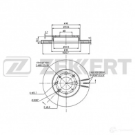 Тормозной диск ZEKKERT LUAG U 4316904 BS-5462