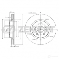 Тормозной диск ZEKKERT 1D1O I 4316862 BS-5420