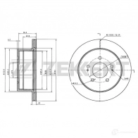 Тормозной диск ZEKKERT 4316852 LVT FO57 BS-5409