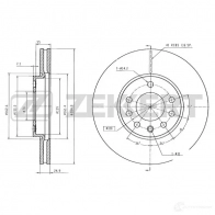 Тормозной диск ZEKKERT Opel Vectra (C) 3 Универсал 2.0 DTI (F35) 100 л.с. 2003 – 2005 WO 533 BS-5383B