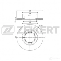 Тормозной диск ZEKKERT LM 3HEDT BS-5330 4316792