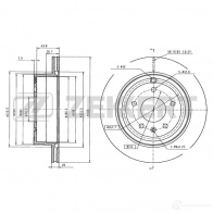 Тормозной диск ZEKKERT PSLC OST BS-5269B 1440205580