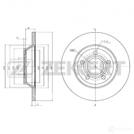 Тормозной диск ZEKKERT 0C2 K7 BS-5196 4316672