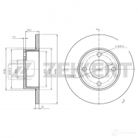 Тормозной диск ZEKKERT 4316561 BS-5084 7PH873 T