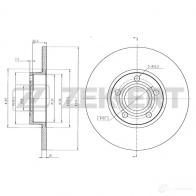 Тормозной диск ZEKKERT Audi A6 (C5) 2 Универсал BS-5080B LQP KGU