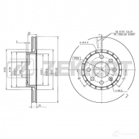 Тормозной диск ZEKKERT BS-5063 4316540 KXBOM T