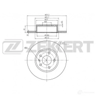 Тормозной диск ZEKKERT 4316491 C CNSRD1 BS-5012