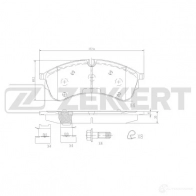 Тормозные колодки дисковые, комплект ZEKKERT Volkswagen Crafter (SY, SX) 2 Фургон 2.0 TDI RWD 109 л.с. 2017 – 2025 MP CLHS BS-3072