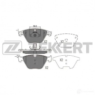 Тормозные колодки дисковые, комплект ZEKKERT 1437995483 P0SY J BS-2946