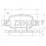 Тормозные колодки дисковые, комплект ZEKKERT BS-2918 Mercedes B-Class (W245) 1 Хэтчбек 2.0 B 170 NGT (2433) 116 л.с. 2008 – 2011 T EAQD