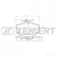 Тормозные колодки дисковые, комплект ZEKKERT BS-2868 HP36 AA 1437995305
