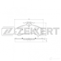 Тормозные колодки дисковые, комплект ZEKKERT Mercedes Sprinter (904) 1 Кабина с шасси 2.9 412 D 4x4 122 л.с. 1997 – 2006 PS0 YJU BS-2851