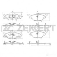 Тормозные колодки дисковые, комплект ZEKKERT OAWP1 RO BS-2835 Opel Astra (G) 2 Кабриолет