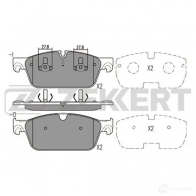 Тормозные колодки дисковые, комплект ZEKKERT BS-2467 1275149653 RL 3P0