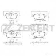 Тормозные колодки дисковые, комплект ZEKKERT FVCR G 4316400 BS-2368