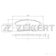 Тормозные колодки дисковые, комплект ZEKKERT IGQ L7N 1275146003 BS-1939