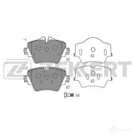 Тормозные колодки дисковые, комплект ZEKKERT BS-1574 1437995489 DSAQ L38