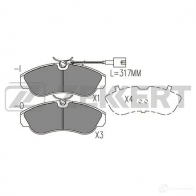 Тормозные колодки дисковые, комплект ZEKKERT BS-1572 1439902302 OPH 59M