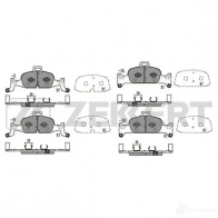 Тормозные колодки дисковые, комплект ZEKKERT DWJ 30 BS-1421 Audi A4 (B9) 5 Седан 2.0 Tfsi 190 л.с. 2015 – наст. время