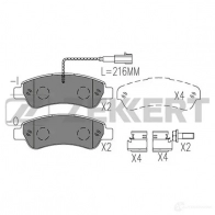 Тормозные колодки дисковые, комплект ZEKKERT GZJ MO BS-1410 1437995459