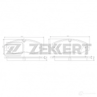 Тормозные колодки дисковые, комплект ZEKKERT BS-1386 N ISM1 Land Rover Range Rover 3 (L322) 2002 – 2012