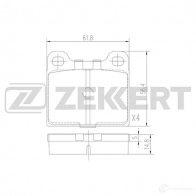 Тормозные колодки дисковые, комплект ZEKKERT EP1 H8 BS-1049 1275139767