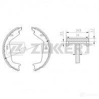 Тормозные колодки ZEKKERT 1275138735 BK-4447 XOCG4K P