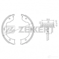 Тормозные колодки ZEKKERT BK-4443 1275138695 QS PUY