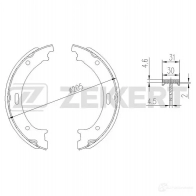 Тормозные колодки ZEKKERT 1440206375 BK-4343 AU4 B5Y