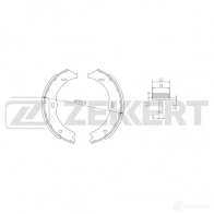 Тормозные колодки ZEKKERT K CW4Z 1437997176 BK-4305