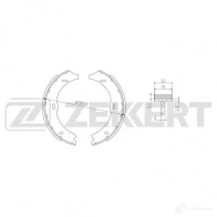 Тормозные колодки ZEKKERT K CW4Z Mercedes Vito (W639) 2 Фургон 3.2 122 (6301. 6303. 6305) 218 л.с. 2003 – 2024 BK-4305