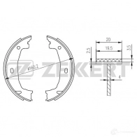 Тормозные колодки ZEKKERT BK-4274 9SS BG Bmw 1 F20 Хэтчбек 3 д 2.0 125 i 224 л.с. 2015 – наст. время