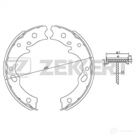 Тормозные колодки ZEKKERT 97D Q4Q 1275137529 BK-4137