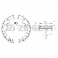 Тормозные колодки ZEKKERT BK-4119 1275137145 7Z8 S1