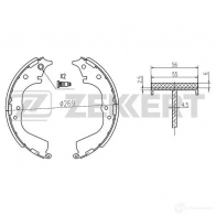 Тормозные колодки ZEKKERT Toyota Hiace (H100) 4 Автобус 2.7 4WD (RCH19) 144 л.с. 1999 – 2024 VSFJV P BK-4107