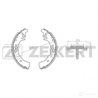 Тормозные колодки ZEKKERT X1TYPT A 1440206415 BK-4086