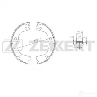 Тормозные колодки ZEKKERT BK-4012 OLXRR 1 1440206426