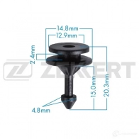 Клипса ZEKKERT 1440206760 ONL M69 BE-3645