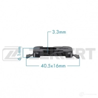Клипса ZEKKERT 1440206807 XGEZ T BE-3615