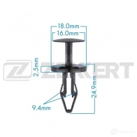 Клипса ZEKKERT BE-3604 1440206821 A SVKC