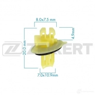 Клипса ZEKKERT BPFT Z BE-3589 1440206839
